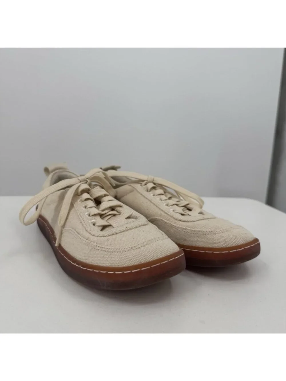 Everlane Tread Bare Sneaker size 6 Women's in Canvas Natural Lace-up Shoes